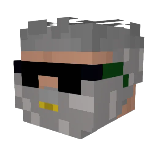 GunnerGrant Minecraft avatar head, 3D render