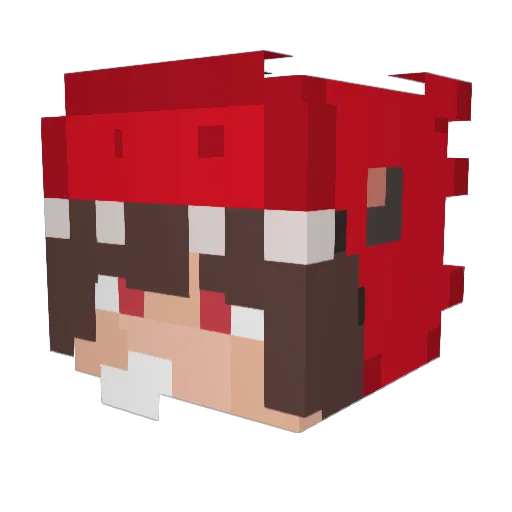 GunnersPimpin Minecraft avatar head, 3D render