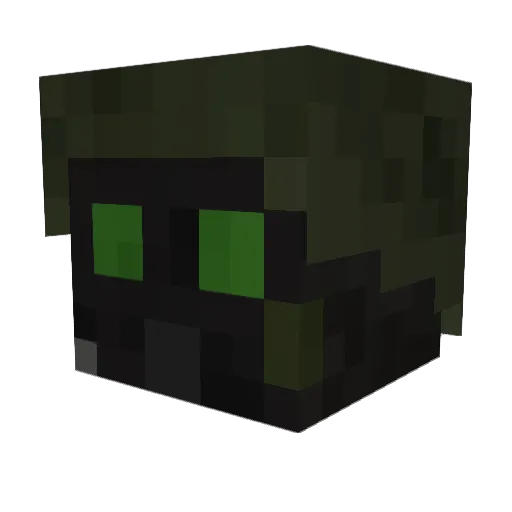 GunnyJH Minecraft avatar head, 3D render