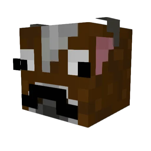 Gunnzilla Minecraft avatar head, 3D render
