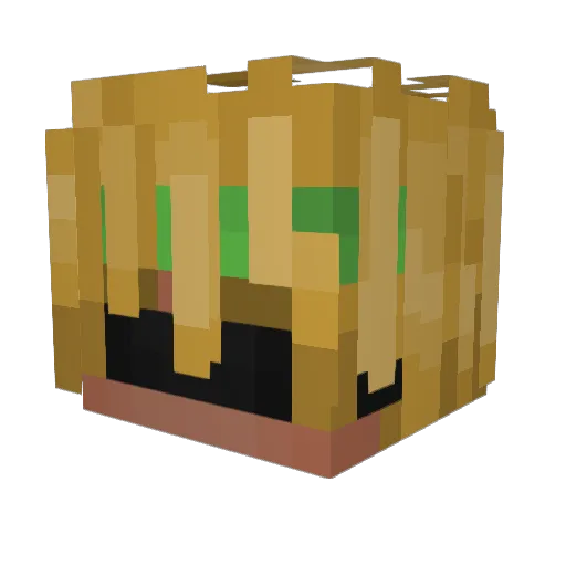 Gunout565 Minecraft avatar head, 3D render