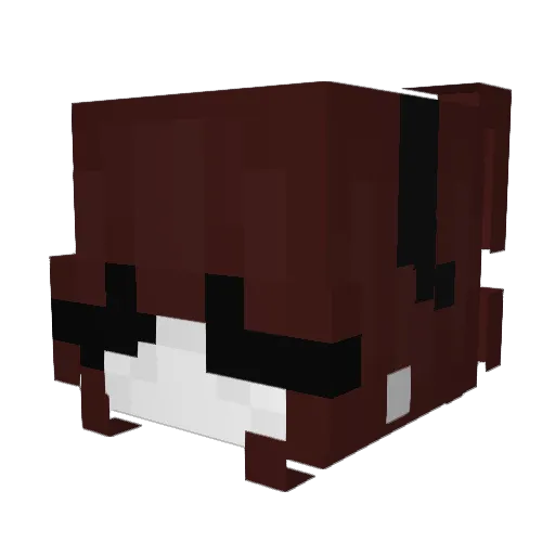 Gunpoints Minecraft avatar head, 3D render