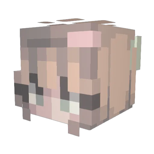 GunsBlazing7 Minecraft avatar head, 3D render