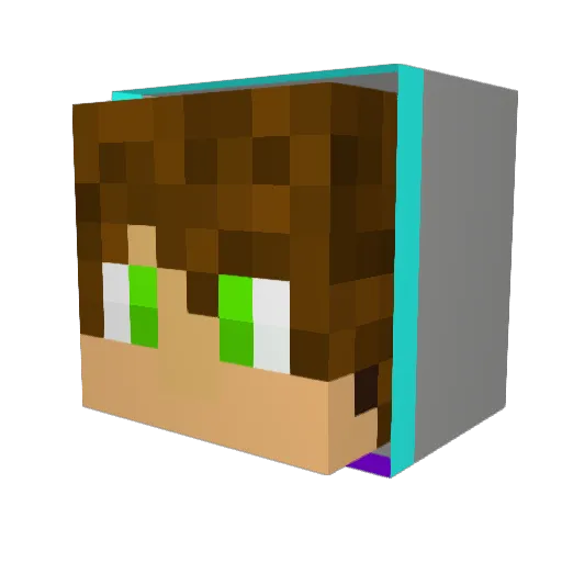 Gunshield_XD Minecraft avatar head, 3D render