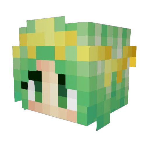 Gunso61 Minecraft avatar head, 3D render