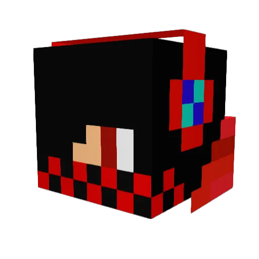 Gunter23 Minecraft avatar head, 3D render