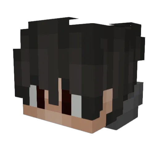 GunzCraft Minecraft avatar head, 3D render