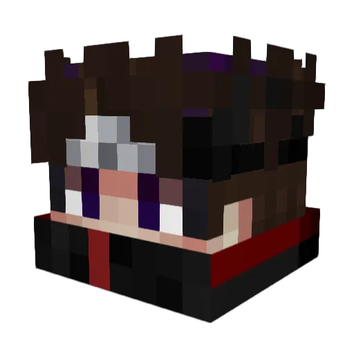 Gunzyn Minecraft avatar head, 3D render