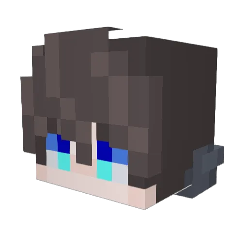 GuoGanOa Minecraft avatar head, 3D render