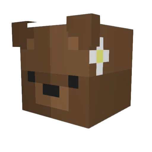 GuoHaoo Minecraft avatar head, 3D render
