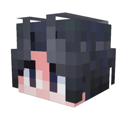 GuoJunHao Minecraft avatar head, 3D render