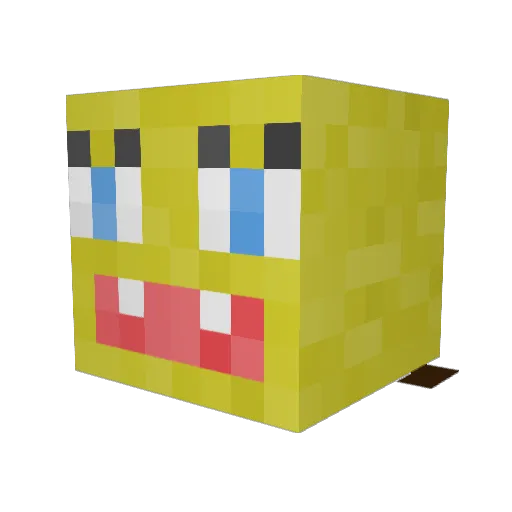 Guppyy69 Minecraft avatar head, 3D render