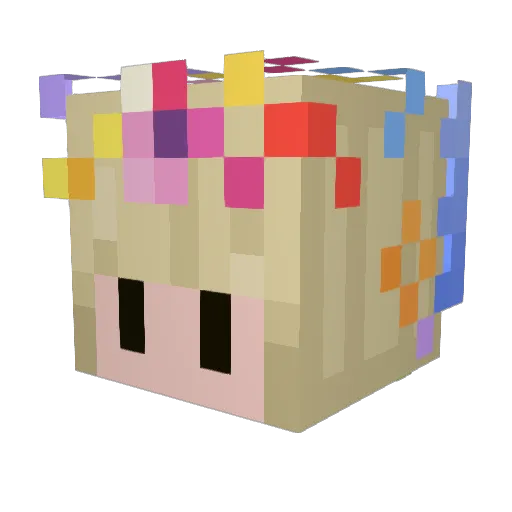 Gurbil Minecraft avatar head, 3D render