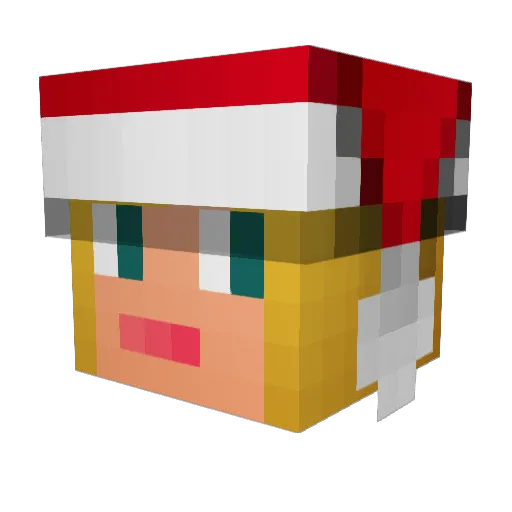 GurfDog Minecraft avatar head, 3D render