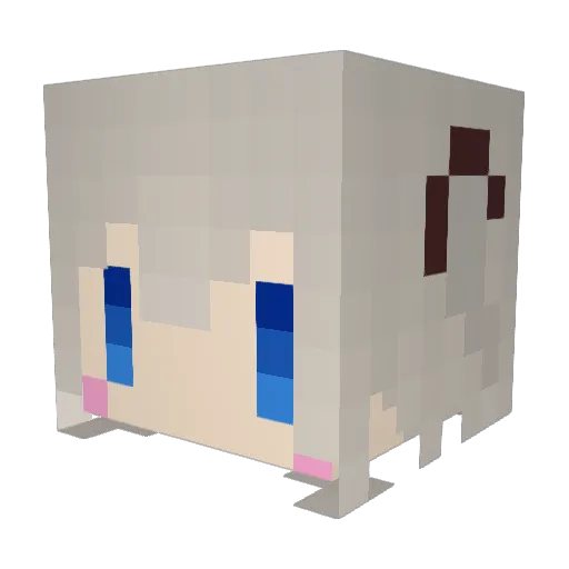 Guri_1183 Minecraft avatar head, 3D render