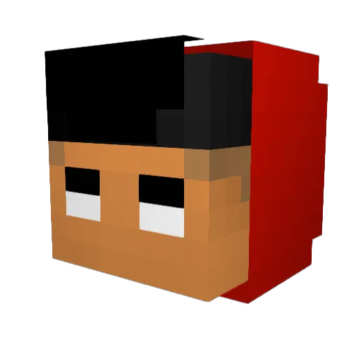 Guri_Modder Minecraft avatar head, 3D render