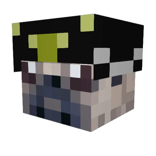 Gurilazone Minecraft avatar head, 3D render