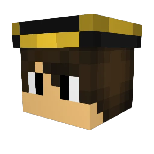 Gurkaaa127 Minecraft avatar head, 3D render