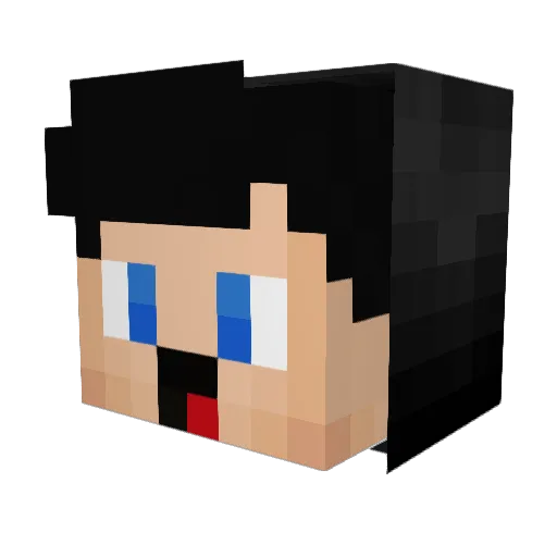 Gurke0815 Minecraft avatar head, 3D render