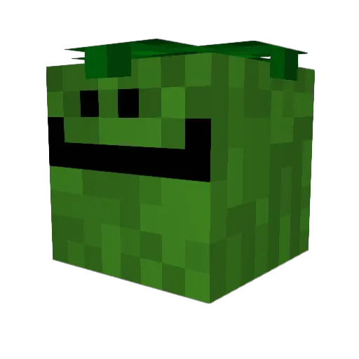 GurkeHD100 Minecraft avatar head, 3D render