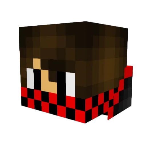 GurkeToGo Minecraft avatar head, 3D render