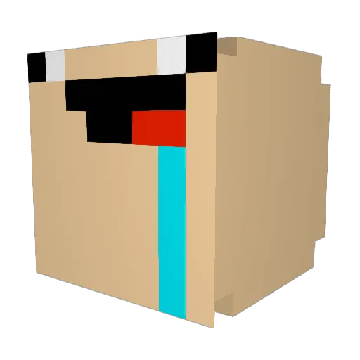 GurkenKobold_ Minecraft avatar head, 3D render