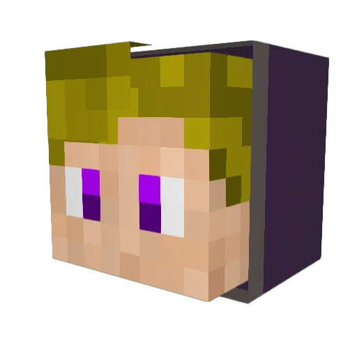 Gurkenglas56 Minecraft avatar head, 3D render