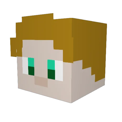 Gurkenheld007 Minecraft avatar head, 3D render