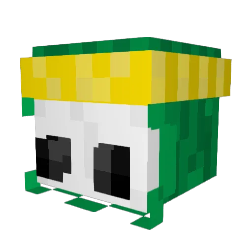 Gurkenschneider_ Minecraft avatar head, 3D render
