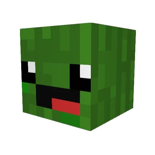 GurkiHD Minecraft avatar head, 3D render