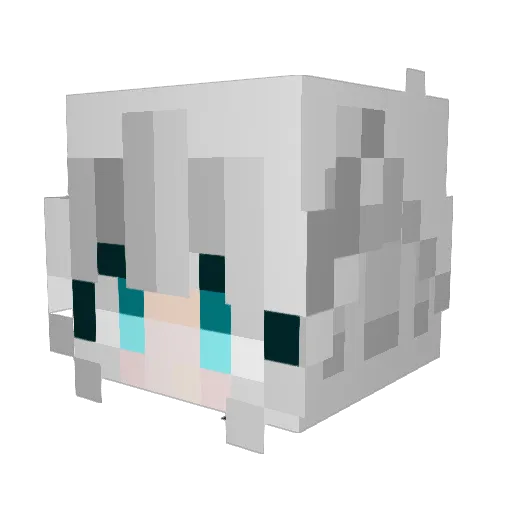 Guro1342 Minecraft avatar head, 3D render