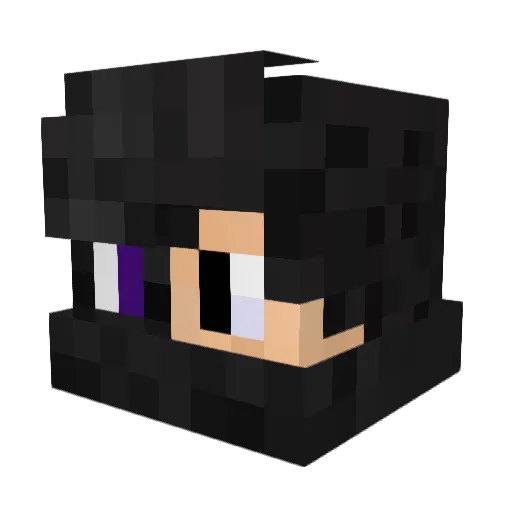GurraGA Minecraft avatar head, 3D render