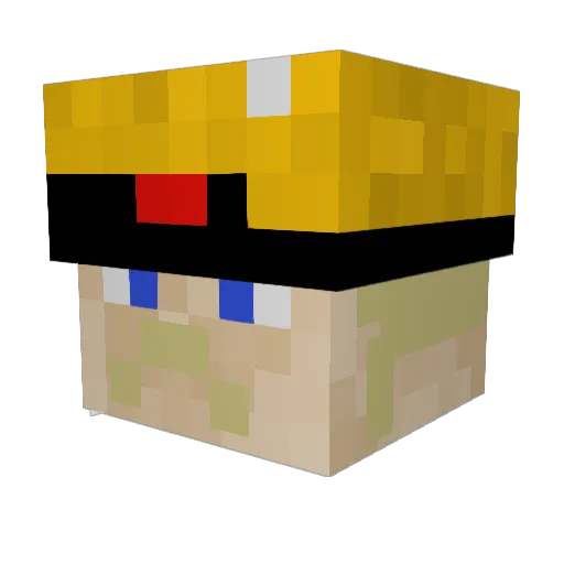 GurraGrus13 Minecraft avatar head, 3D render