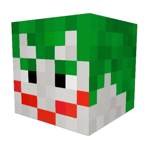Gursula Minecraft avatar head, 3D render