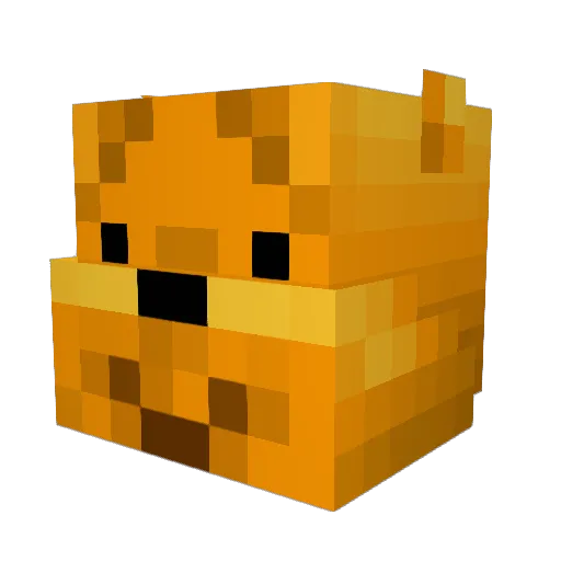 Gurt100 Minecraft avatar head, 3D render