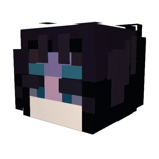 Gururis Minecraft avatar head, 3D render