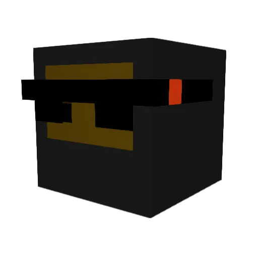 Gury25 Minecraft avatar head, 3D render