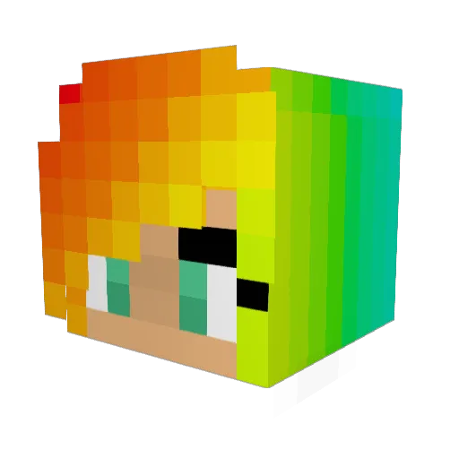 Gus2007 Minecraft avatar head, 3D render
