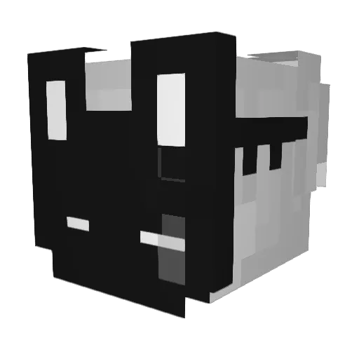 Gus7128 Minecraft avatar head, 3D render