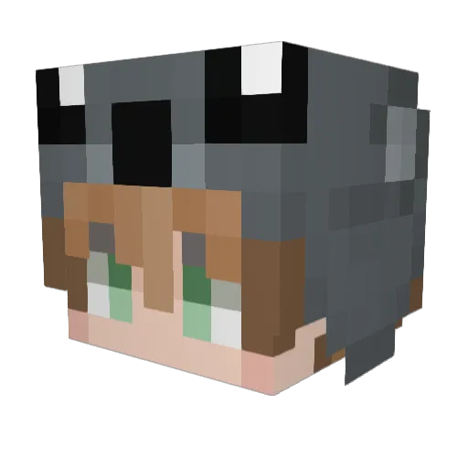 GusBeau Minecraft avatar head, 3D render