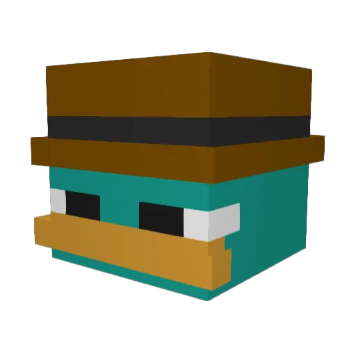 GusGom123 Minecraft avatar head, 3D render