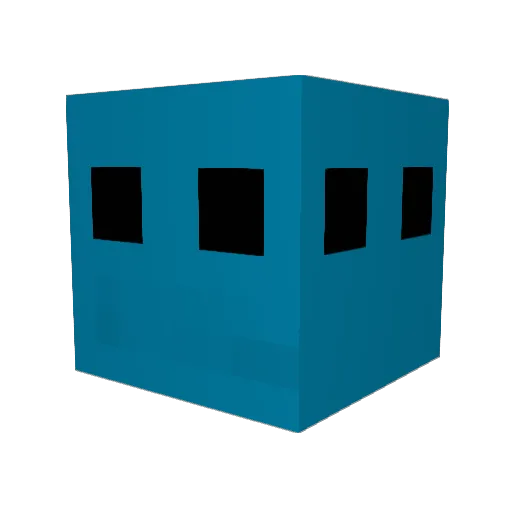 GusGusDac Minecraft avatar head, 3D render
