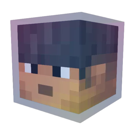 GusTheMonkey Minecraft avatar head, 3D render