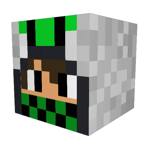 GusTocho Minecraft avatar head, 3D render