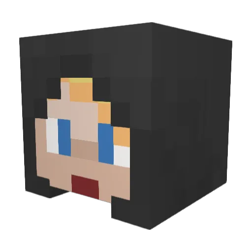 Gus_Gussington Minecraft avatar head, 3D render