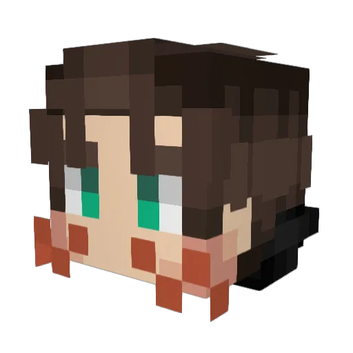 Gus_J_ Minecraft avatar head, 3D render