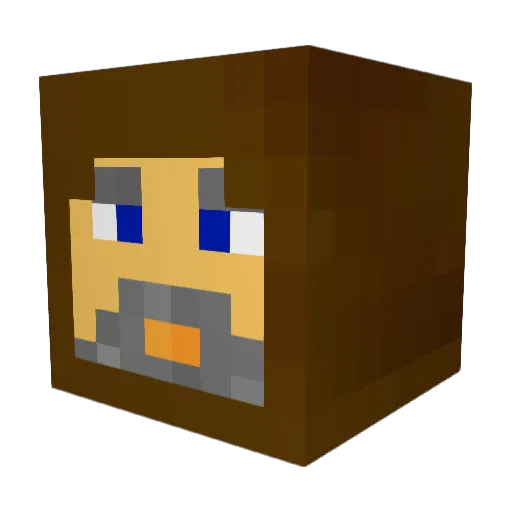 Gus_Phantom Minecraft avatar head, 3D render