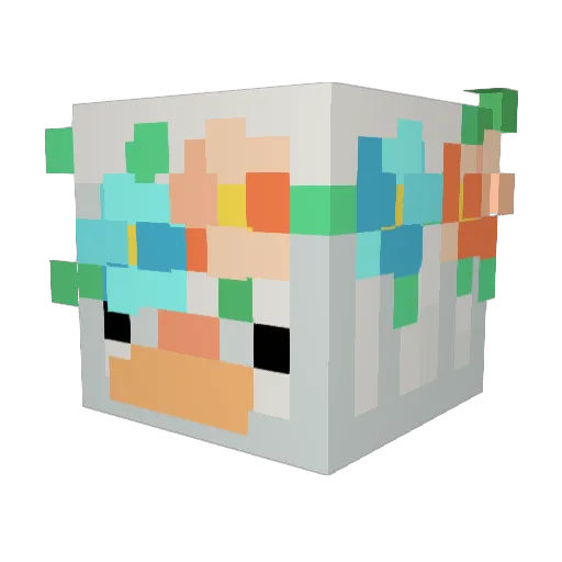 GusaraGM Minecraft avatar head, 3D render