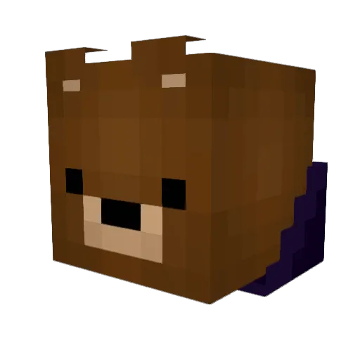 GuschtelB Minecraft avatar head, 3D render