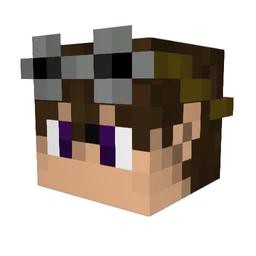 Guscraft460 Minecraft avatar head, 3D render